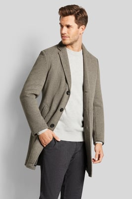 Bugatti Herren Mantel mit feiner Struktur