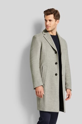 Bugatti Herren Mantel mit Reverskragen