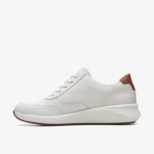 Un Rio Zip Weiße Leder Sneakers