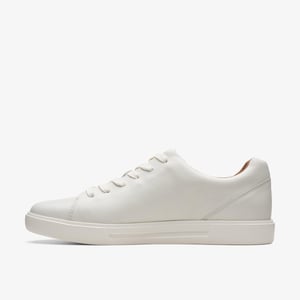 Un Costa Spitzen Weiß Leder Sneaker