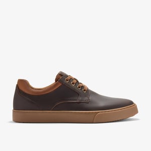 Lockton Schnürschuhe aus tan-farbenem, öligem Leder