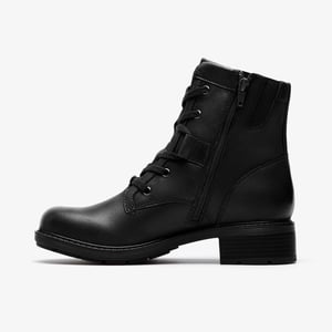 Hearth Parker Schwarze Lederstiefel