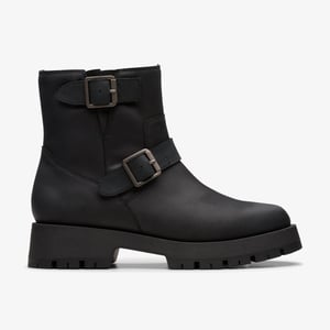 Ledwick Haley Schwarze Ölige Lederstiefel