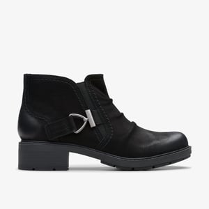 Hearth Clara Schwarze Nubukstiefel