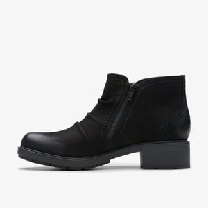 Hearth Clara Schwarze Nubukstiefel