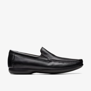 Finer Sonnen schwarze Lederschuhe