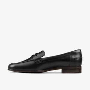 Hamble Slipper schwarze Lederschuhe