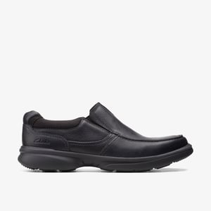 Bradley Freie schwarze genarbte Lederschuhe