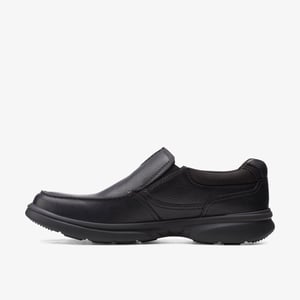 Bradley Freie schwarze genarbte Lederschuhe