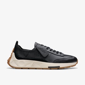 Craft Speed. Schwarze Leder-Sneaker