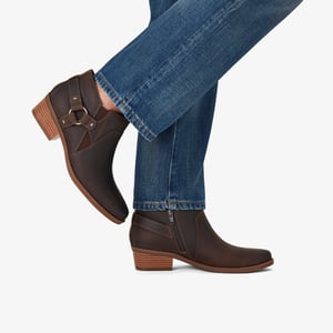 Danyelle Gema Taupe Ölfleckenlederstiefel