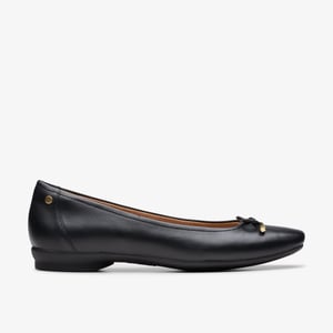 Candra Licht schwarze Lederschuhe