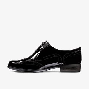 Hamble Oak Schwarze Lackschuhe