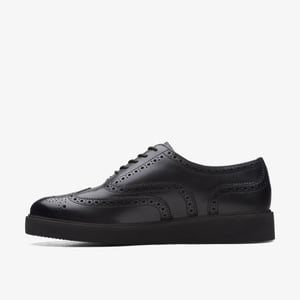 Glickly Brogue 2 Schwarze Lederschuhe