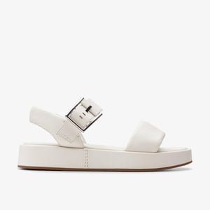 Alda Riemen Sandalen Off-White Lea