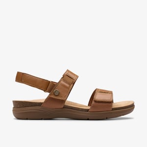 April Clover Tan Kombi-Sandalen