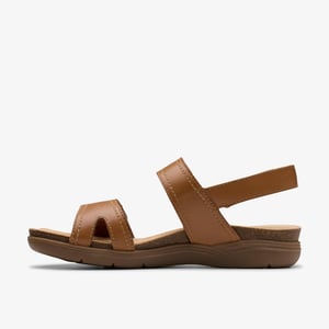 April Clover Tan Kombi-Sandalen