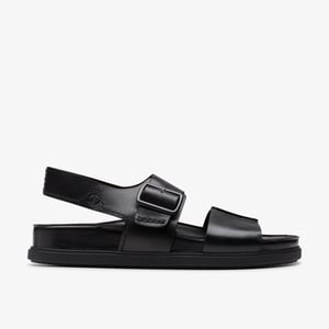 Torford Riemen Schwarze Leder Sandalen