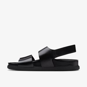 Torford Riemen Schwarze Leder Sandalen