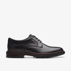 Burchill Derby schwarze Lederschuhe