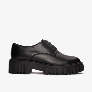 Page Walk schwarze Lederschuhe