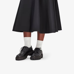 Page Walk schwarze Lederschuhe