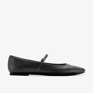 Emelina Gem Schwarze Glatte Schuhe