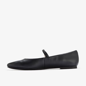 Emelina Gem Schwarze Glatte Schuhe
