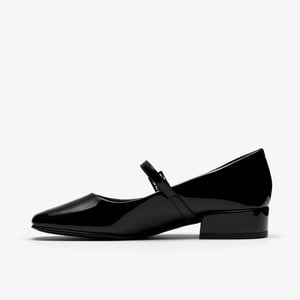 Seren30 Schnalle Schwarze Lackschuhe