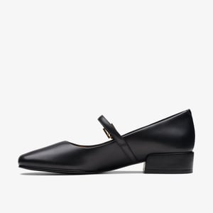 Seren 30 Schnalle Schwarze Leder Schuhe