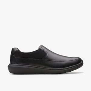 Watchet Schritt Schwarze Lederschuhe