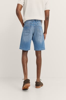 Bugatti Herren Jeans-Bermuda im Used-Wash-Design