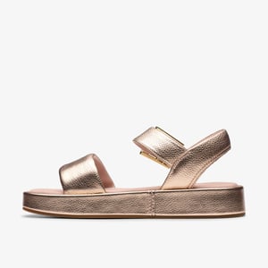 Alda Riemen Kupfer Metallic Sandalen