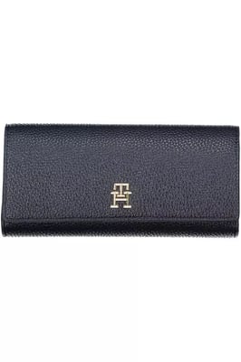 Th Wallet Geprägtes Leder Marineblau