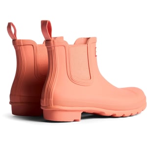 Hunter Original Chelsea Gummi-Damenstiefel in Terracotta