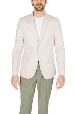 Beiger Blazer im lässigen Stil