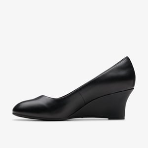 Olivette Perle Schwarze Leder Schuhe