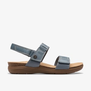 April Clover Blau-Grau Kamm-Sandalen