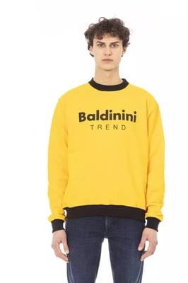 Gelbes Rundhals-Sweatshirt