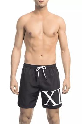 Schwimmshorts mit römischer Zahlen Grafik
