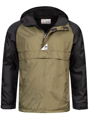 Arctic Seven Herren Regenjacke – Olive-Schwarz