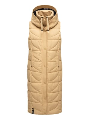 Navahoo Damen Steppweste Brezelchen – Lang & Stylisch Warm