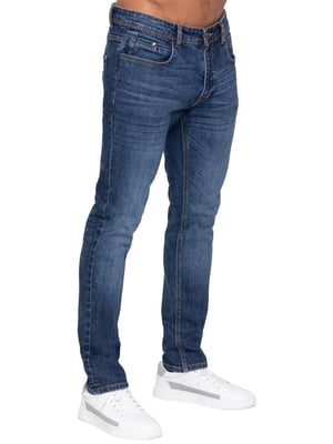 Enzo Milano | Herren Stretch Jeans mit Tapered Fit