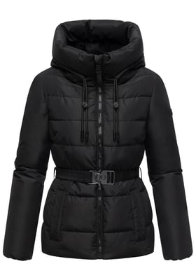 Marikoo Damen Winterjacke Himee mit Taillengürtel & Magnettaschen