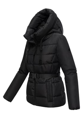 Marikoo Damen Winterjacke Himee mit Taillengürtel & Magnettaschen