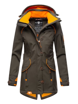 Marikoo Damen Softshelljacke – Soulinaa, wasserdicht mit abnehmbarer Kapuze