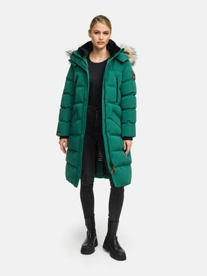 Marikoo Damen Winterjacke – Schneesternchen, lang mit Kapuze & Fellkragen