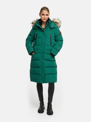 Marikoo Damen Winterjacke – Schneesternchen, lang mit Kapuze & Fellkragen