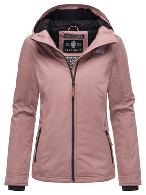 Marikoo Damen Übergangsjacke leichte wind- und wasserabweisende Jacke mit Kapuze Mauve