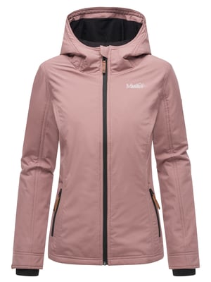 Marikoo Damen Übergangsjacke leichte wind- und wasserabweisende Jacke mit Kapuze Mauve